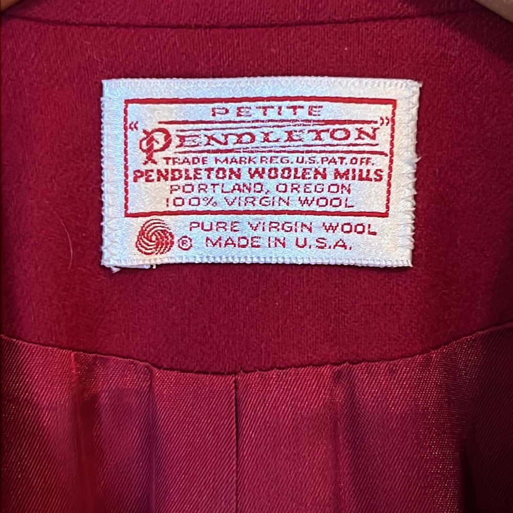 Vintage Pendleton Petite Pendleton Jacket Woolen … - image 4